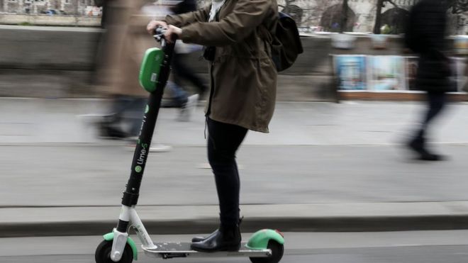 Riding an E-Scooter